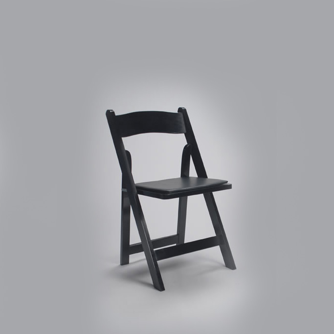 Black Wood Folding Chair Swift + Company