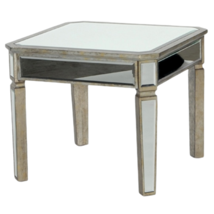 Provence Mirrored End Table