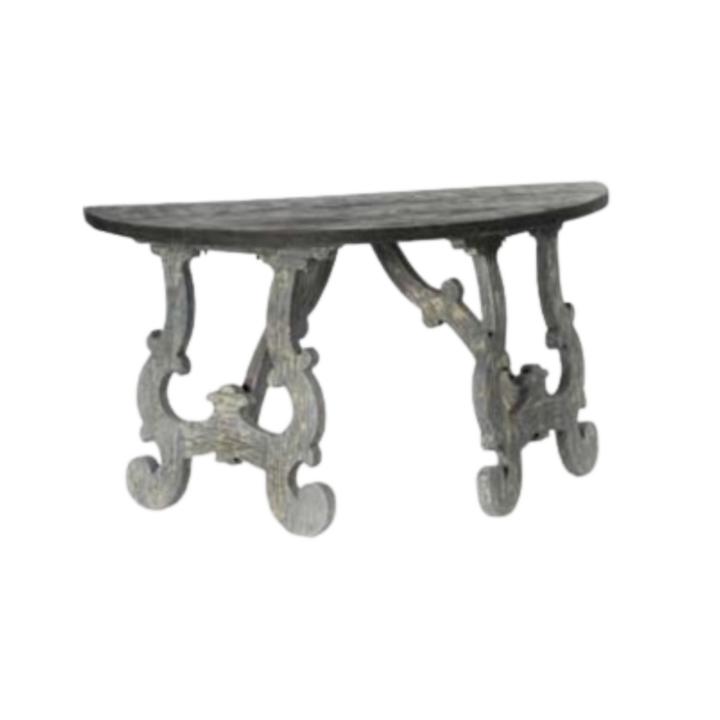 Provence Baroque Demilune Table