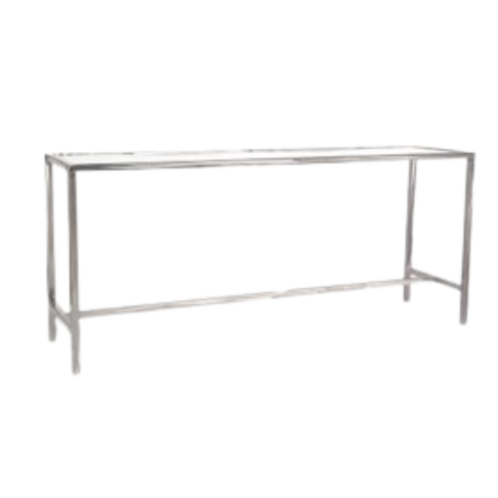Boulevard Bar High Tables, Silver