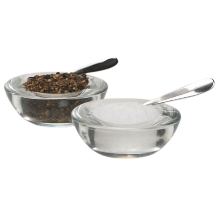 Salt + Pepper Dishes, Glass