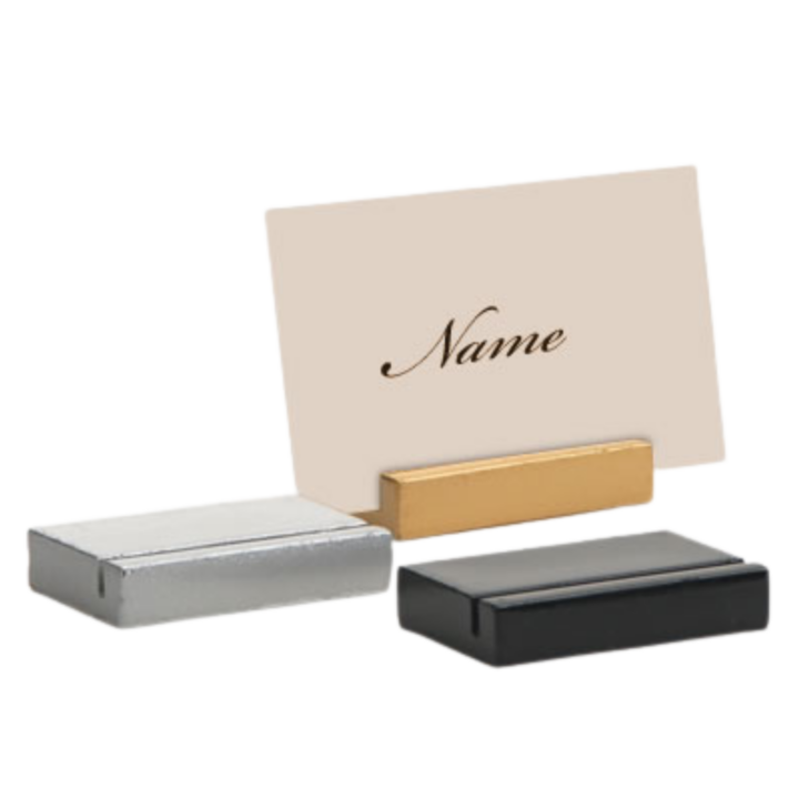 Lacquer Place Card Holders (Multiple Colors Available)