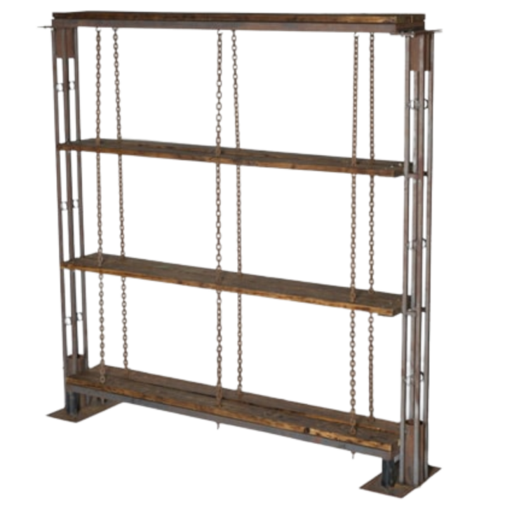 Reclaimed Wood + Iron Shelf