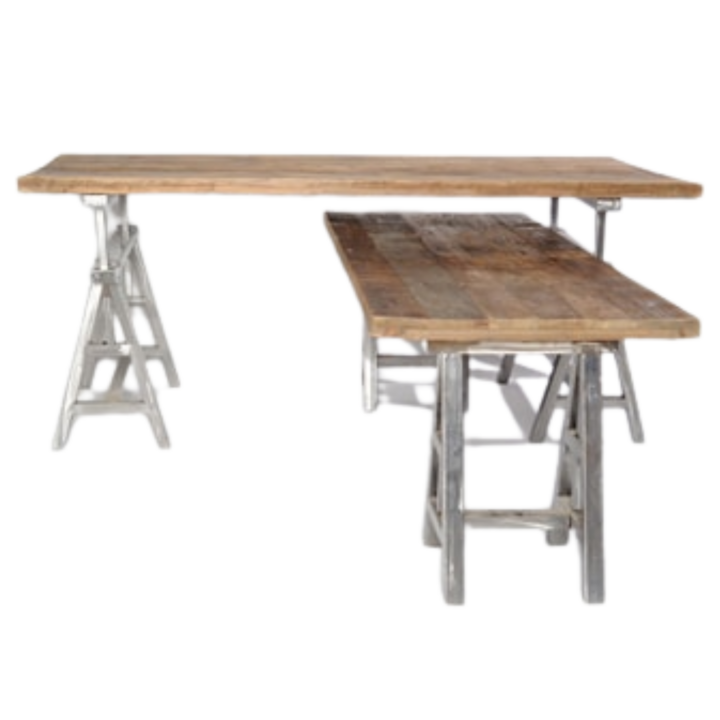 Sawhorse, Wood Top Tables (Multiple Sizes Available)