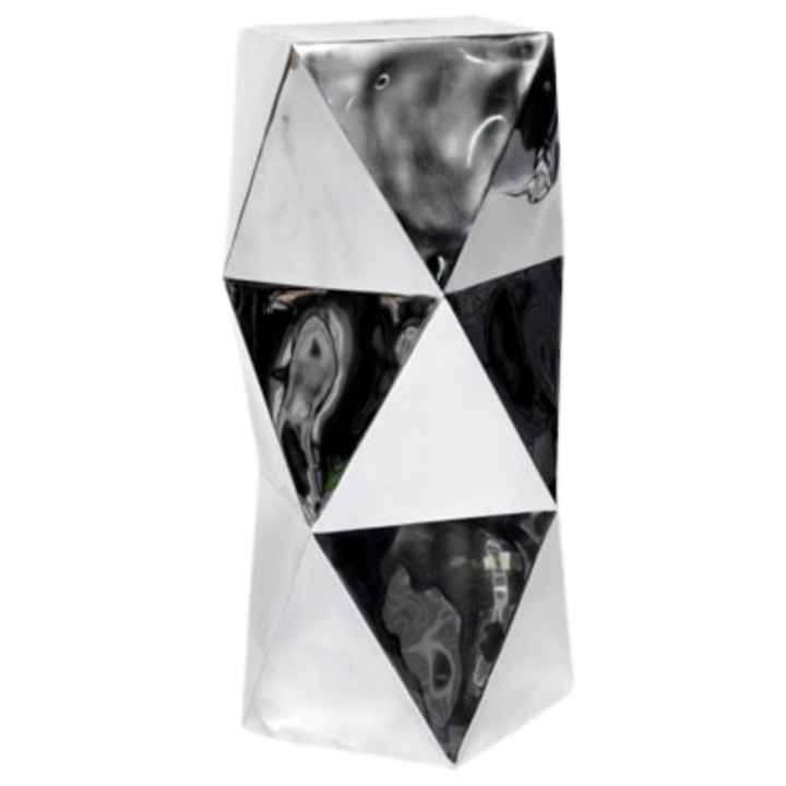 Stainless Polygon Side Table