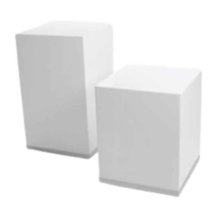 Acrylic Boxes, White (Multiple Sizes Available)