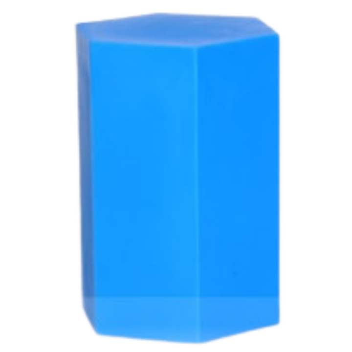 Hex Side Table, Blue