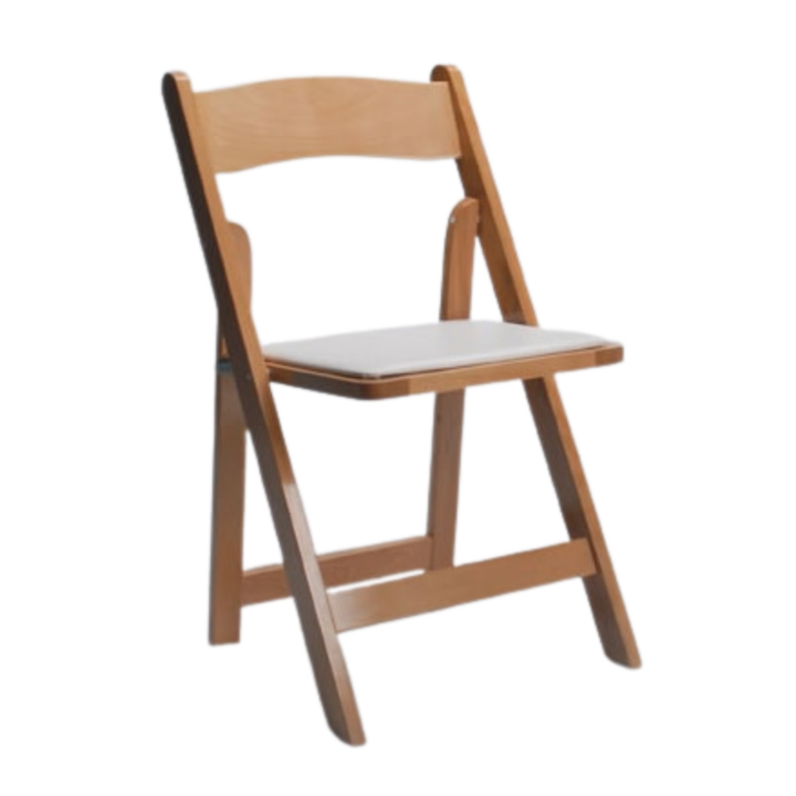 Natural Folding Wood Chair
