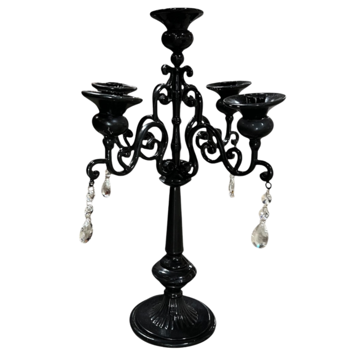 Beaded Candelabra, Black