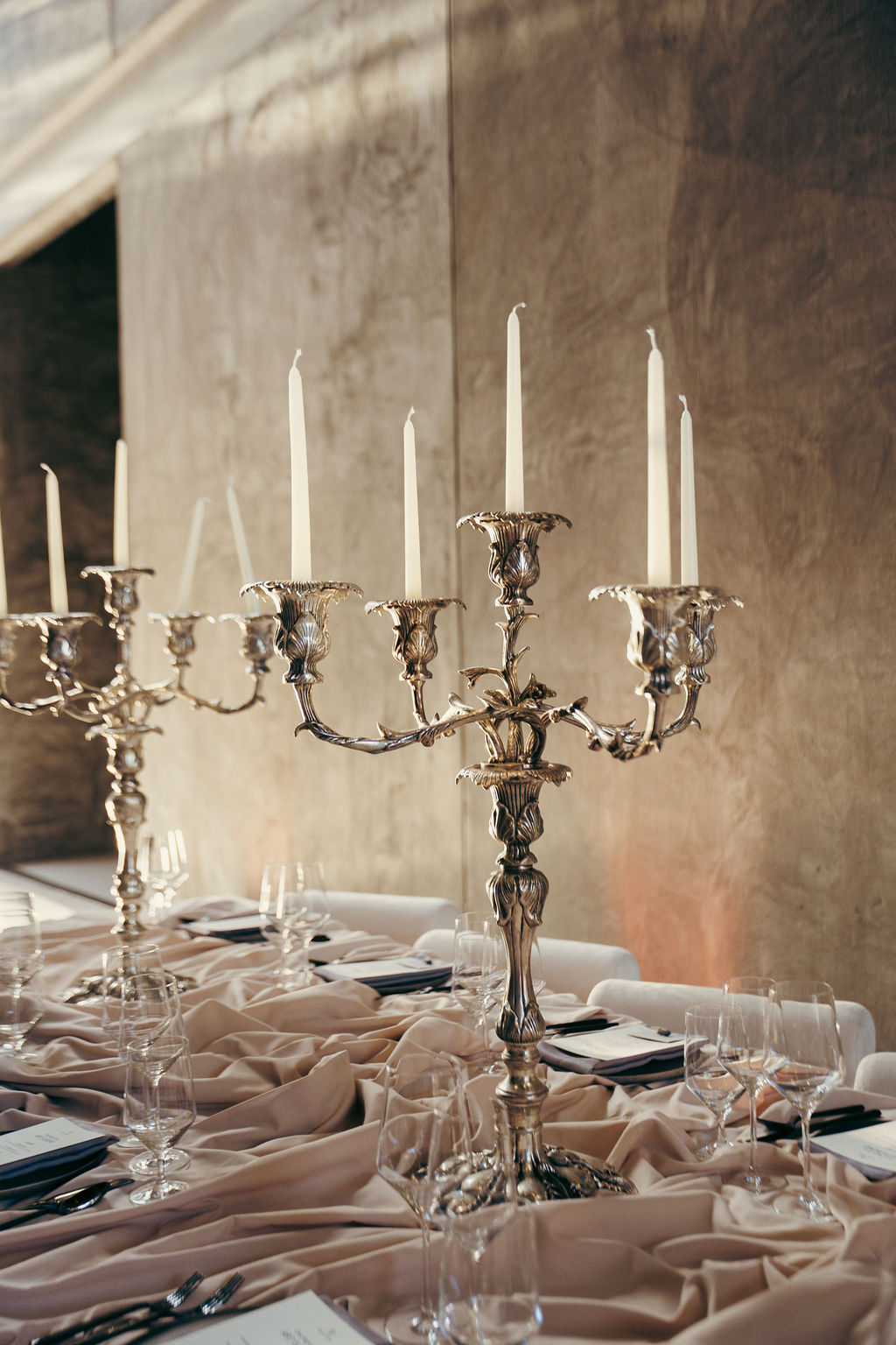 Antique Silver Candelabra - Image 2