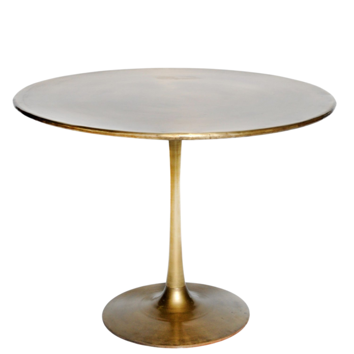 Tulip Table, Brass