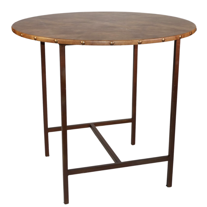Cambo Leather Top Table