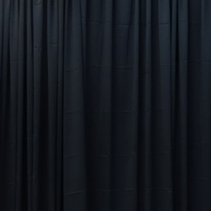 Drape, Black Satin