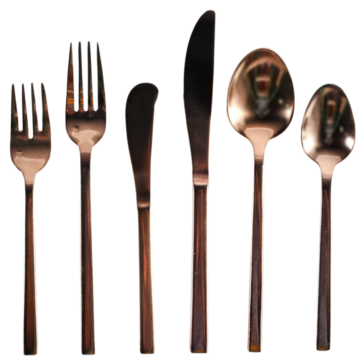 Piazza Rose Gold Flatware