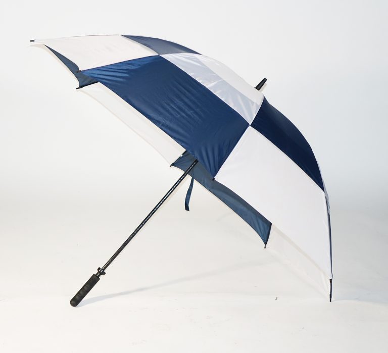 Handheld Umbrella, Blue + White Swift + Company
