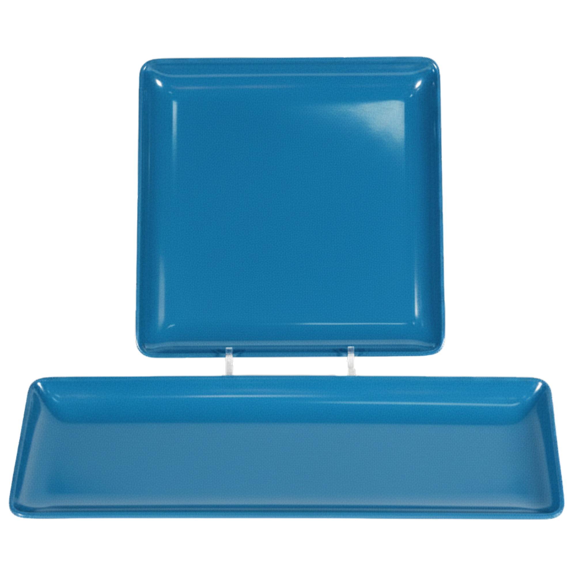 Melamine Passing Tray, Peacock Green (Multiple Sizes Available)