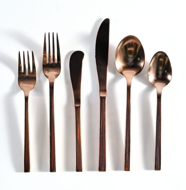 Piazza Rose Gold Flatware