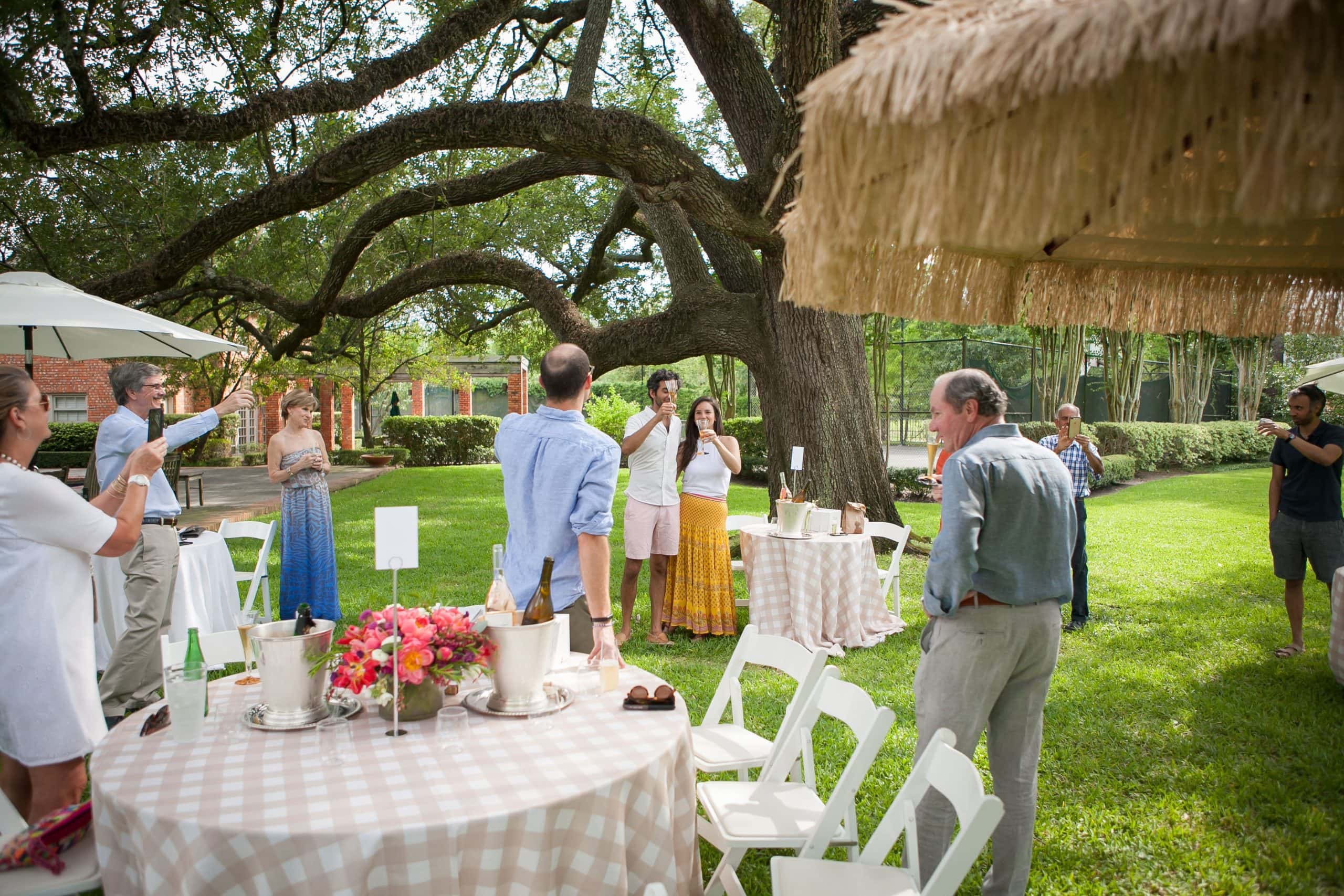 social distancing engagement party celebration