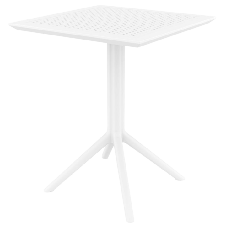 Siesta Bar High Table, White