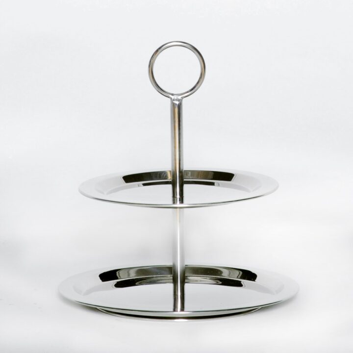 Stainless 2 Tier Stand + Handle