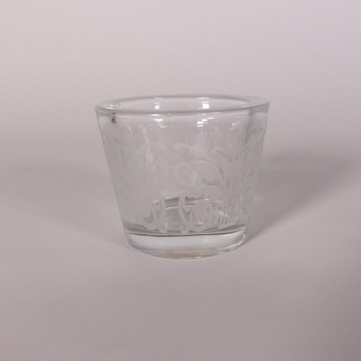 Sandblasted Glass Votive