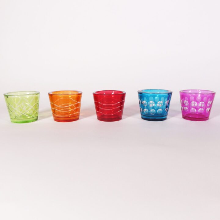 Cut Glass Votive Holders