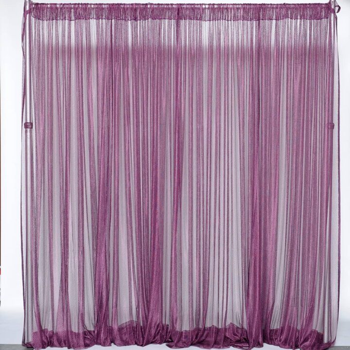 Plum Net Drape