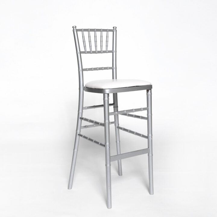 Silver Bar Height Chiavari