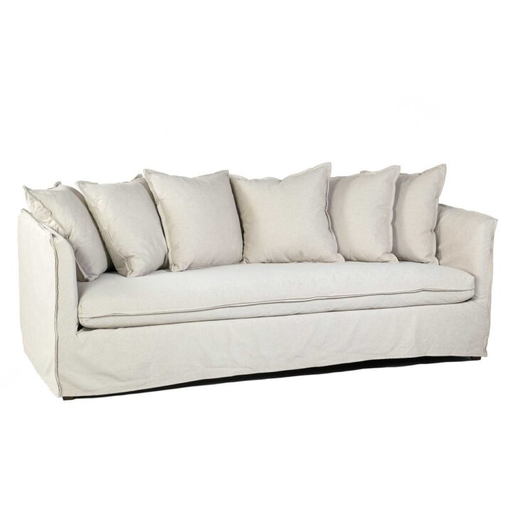 Amelia Sand & Taupe Upholstered Lounge Sofa