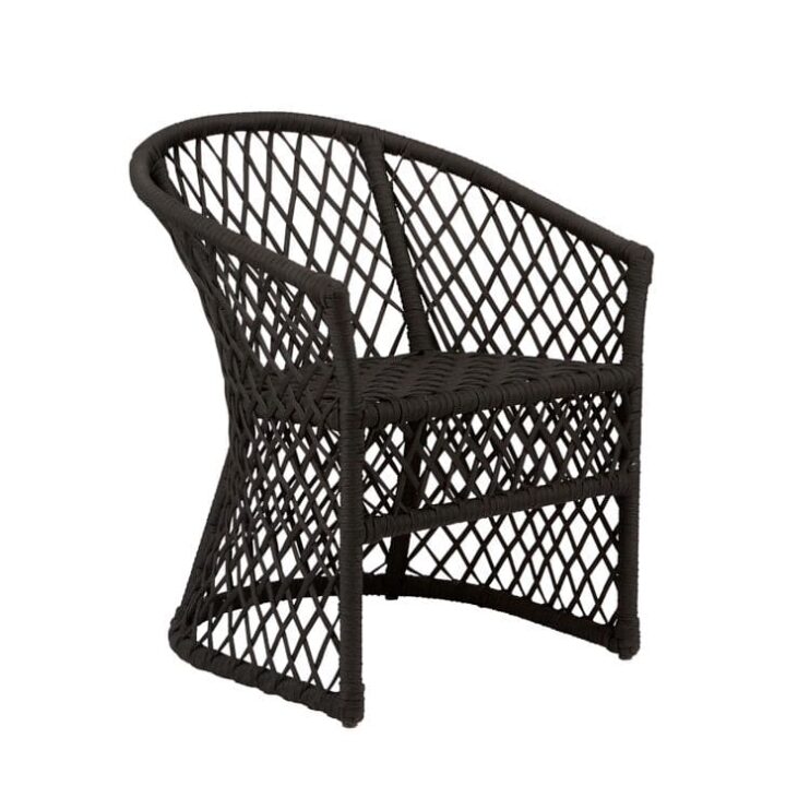 Chair, Black, Woven
