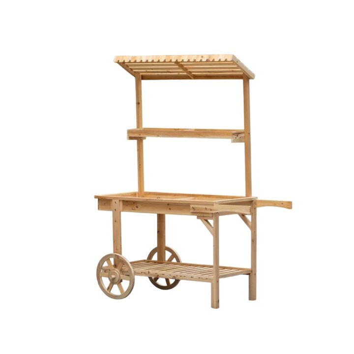 Wooden Cart With Awning