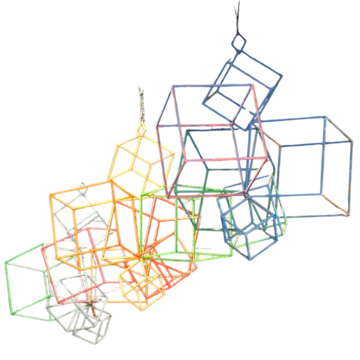 Prism Sculpture Chandelier, Multicolor