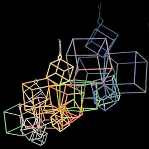 Prism Sculpture Multicolor Chandelier 80#