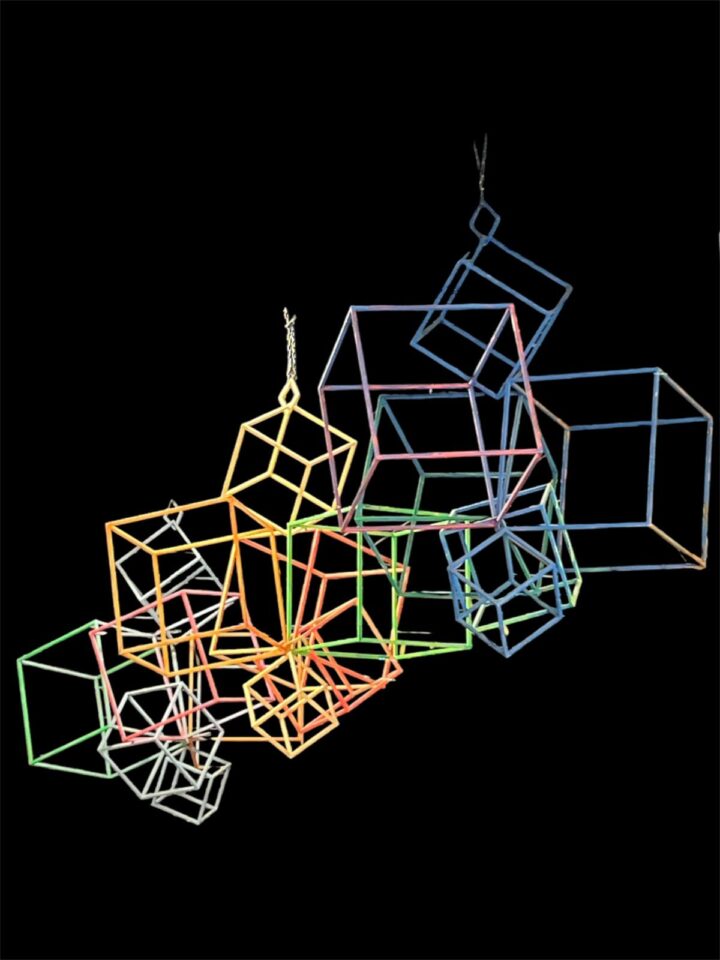 Prism Sculpture Multicolor Chandelier 80#