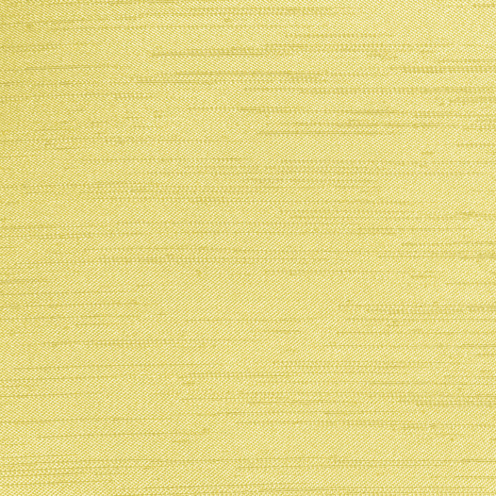 Round cornsilk-colored linen with a smooth, shimmery finish and subtle texture. The fabric features a soft sheen, measuring 132 inches in diameter.