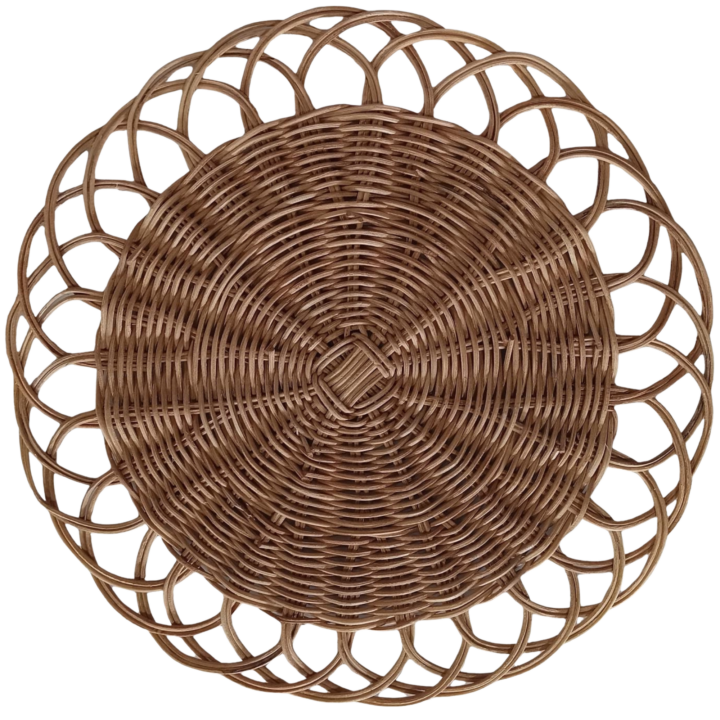 Charger Rattan Floral