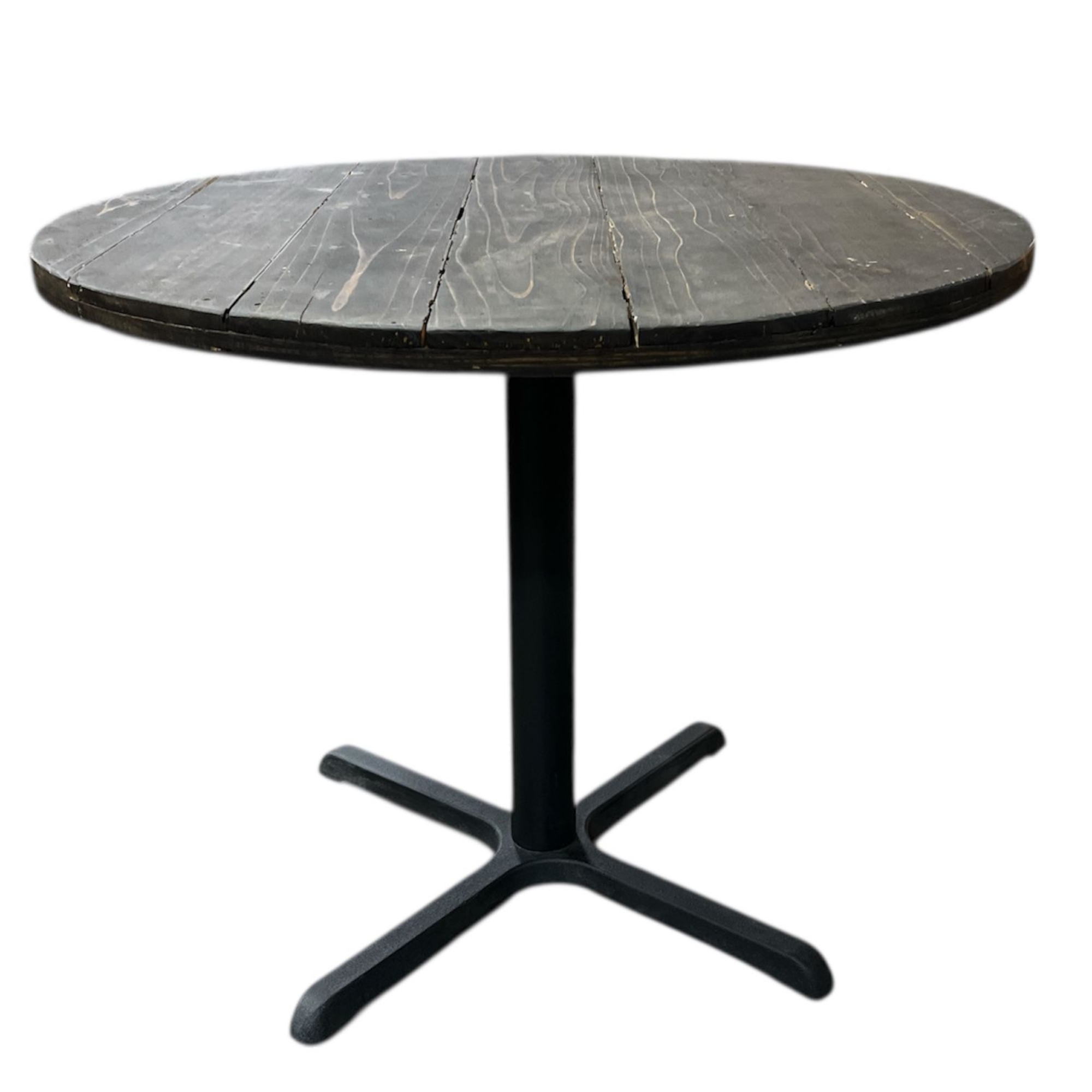 Reclaimed Wood Table Round Bistro 36″