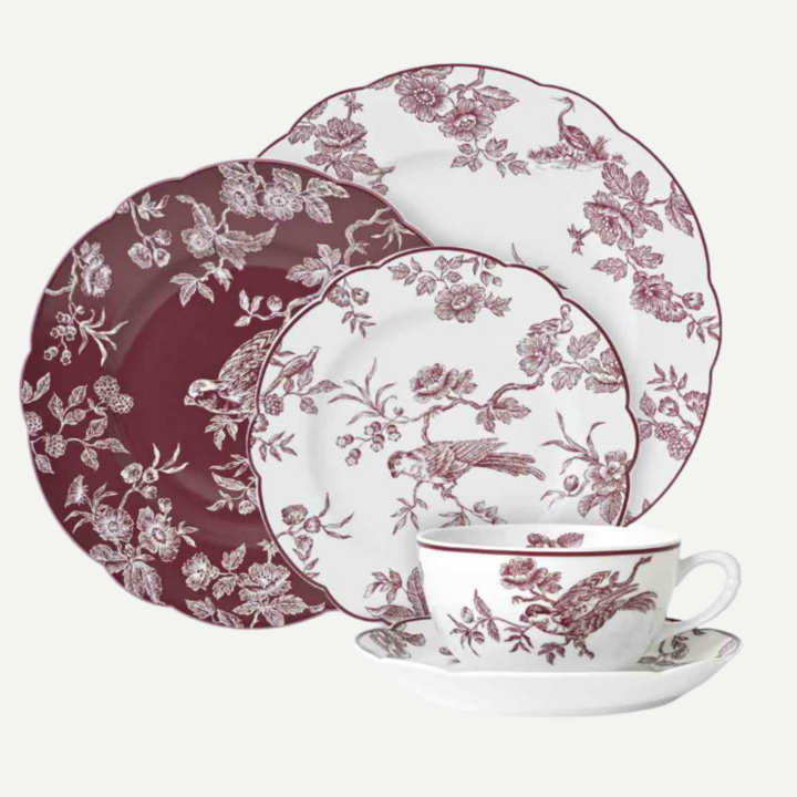 Bernardaud Albertine Prune Dinnerware - ARRIVING MID-SUMMER 2026 (Copy)