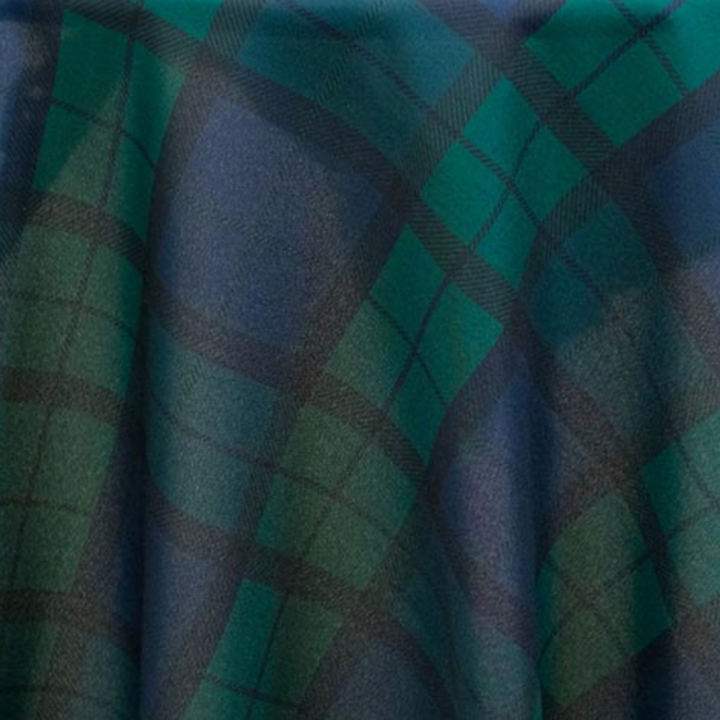 Drape, Black Watch Preppy Plaid