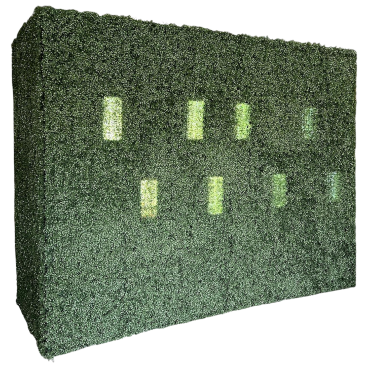Boxwood Champagne Wall with Hand Service Openings