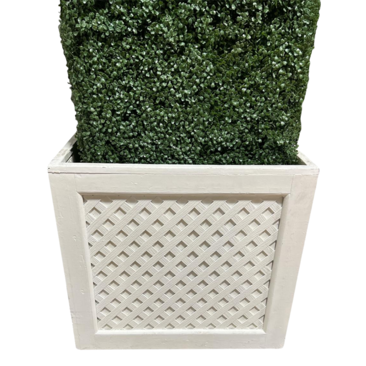 White Treillage Box