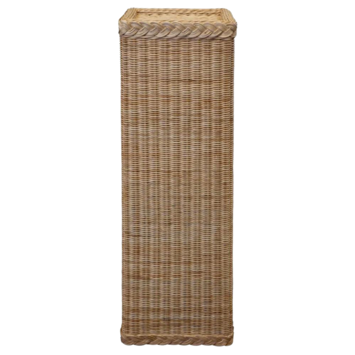 Braided Wicker Pedestal