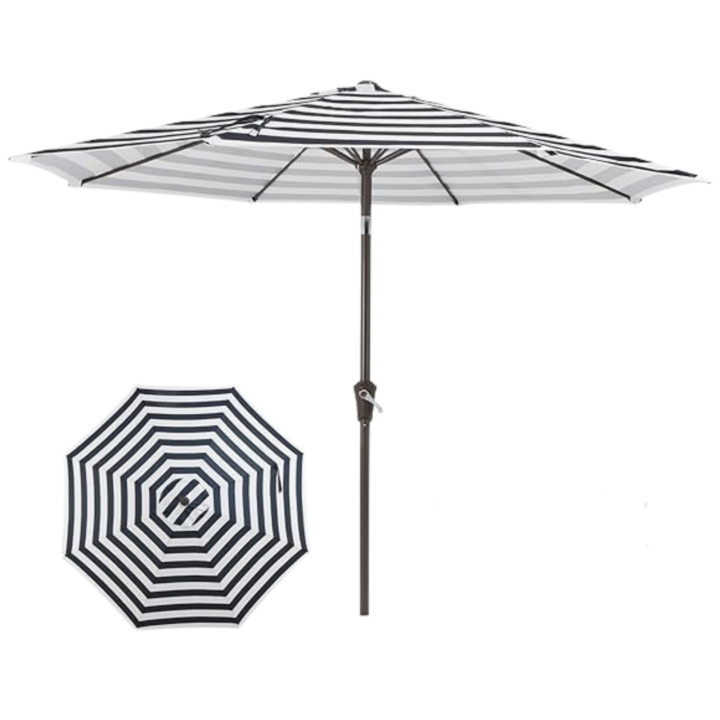 Umbrella, Black + White Stripe
