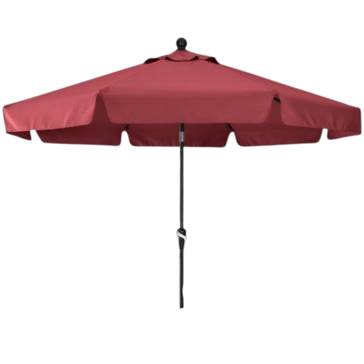 Umbrella, Burgundy with Flounce