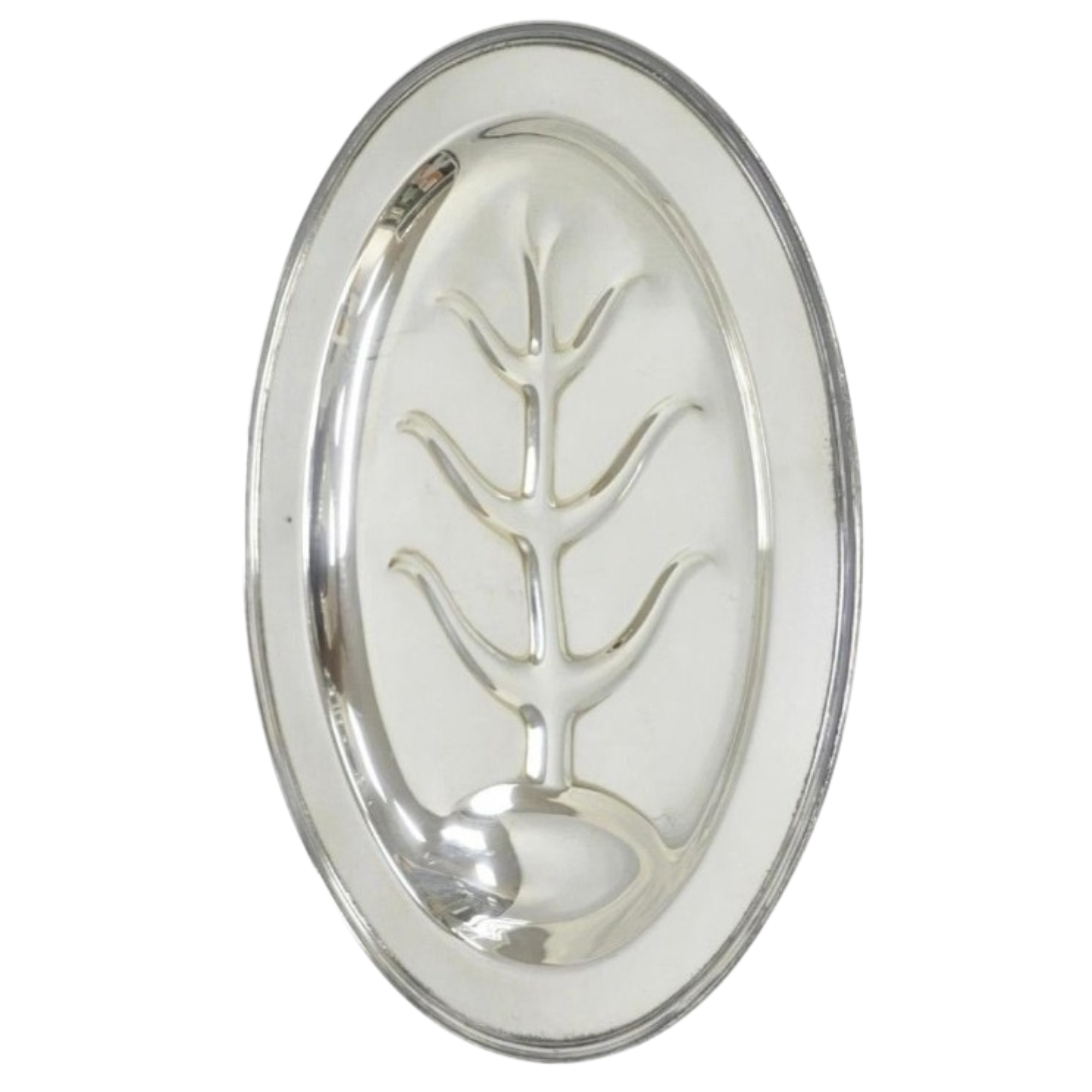 Vintage Silverplate Tray, Oval