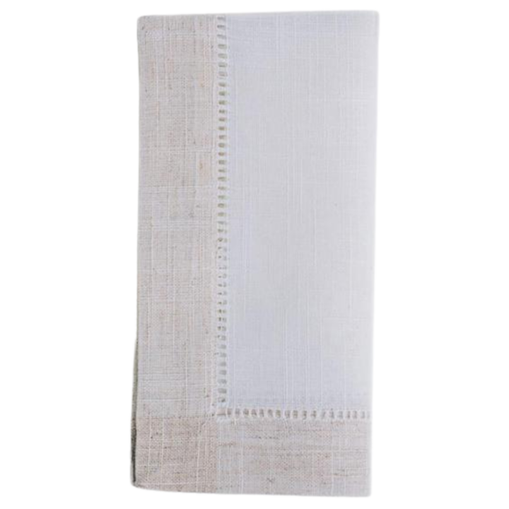 Two-Tone Flax Hemstitch